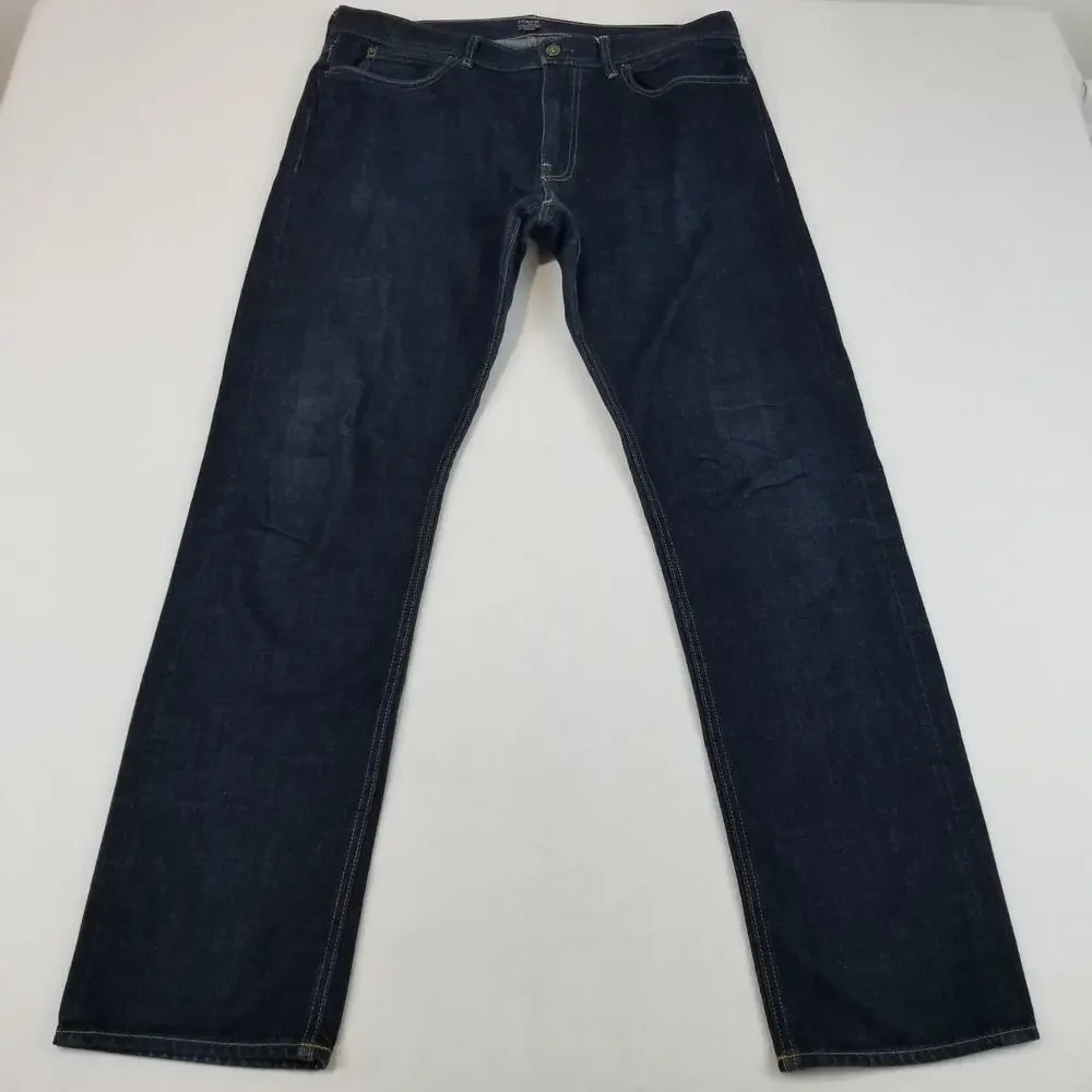 J.Crew Jeans Mens 35x33 Blue The Sutton C9871 Slim Straight Dark Wash Denim